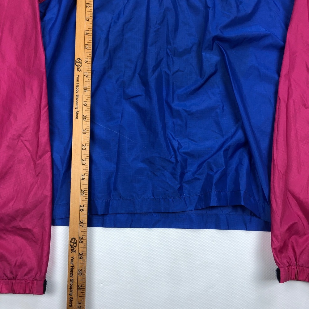 Vintage Patagonia Colorblock Anorak Windbreaker Pink Blue Ripstop Large - Picture 6 of 11